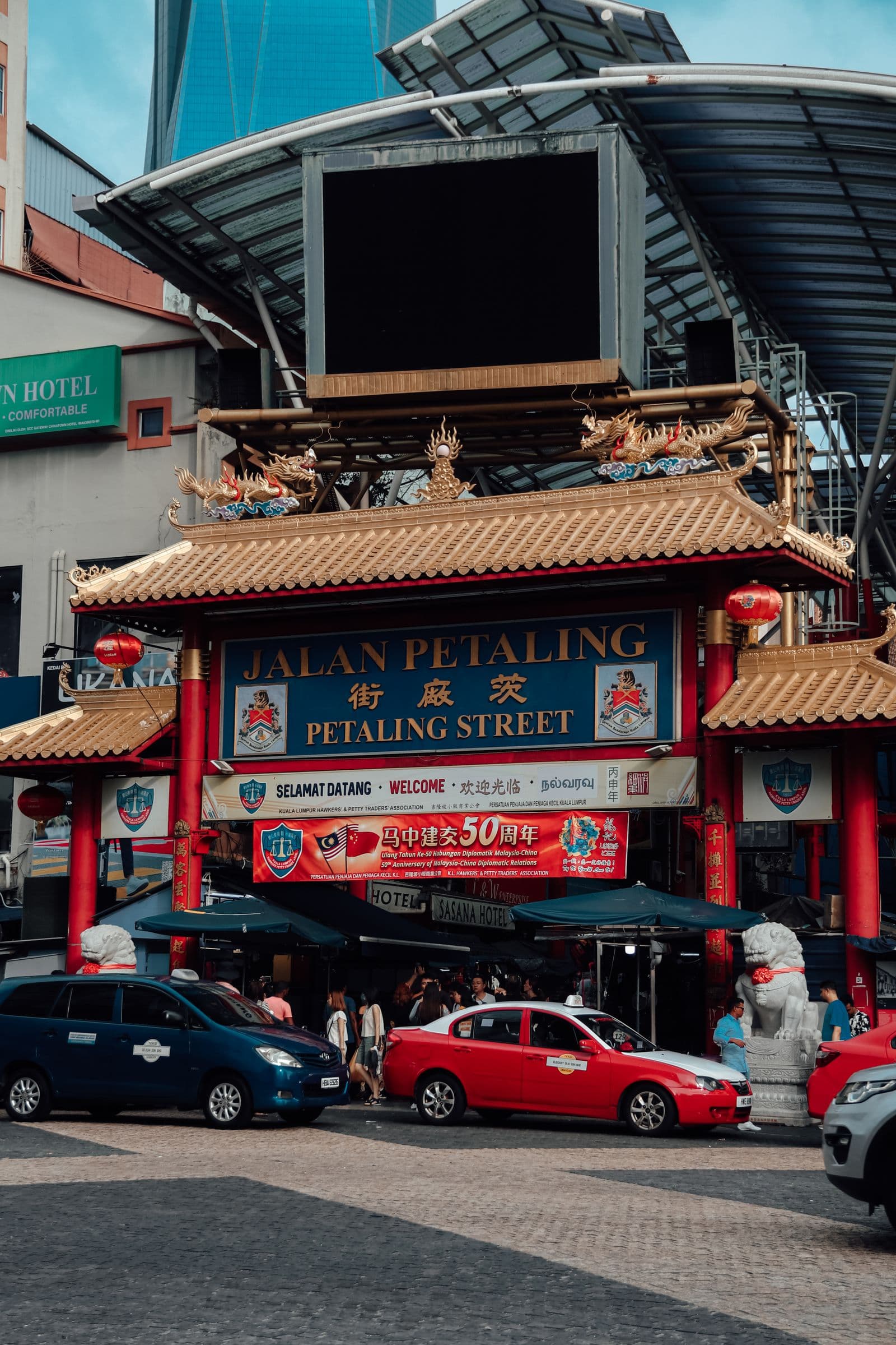 A market stall in Malaysia